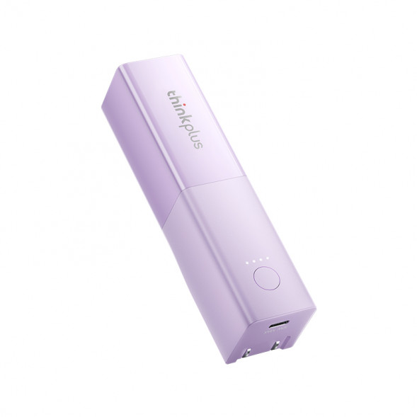 Lenovo Thinkplus GaN 2-in-1 Portable Charger Pro 30W 5000mAh-Purple 4X21N77158