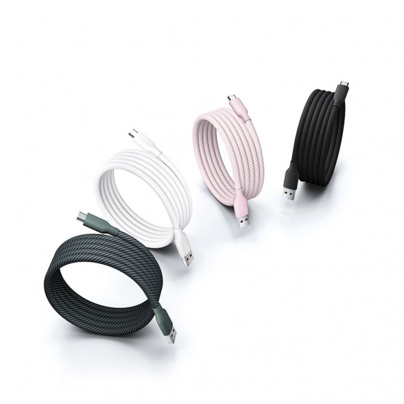 Xiaomi 6A Magnetic Fast Charging Data Cable 1m USB-A to USB-C Extraordinary Gray Pink 62353