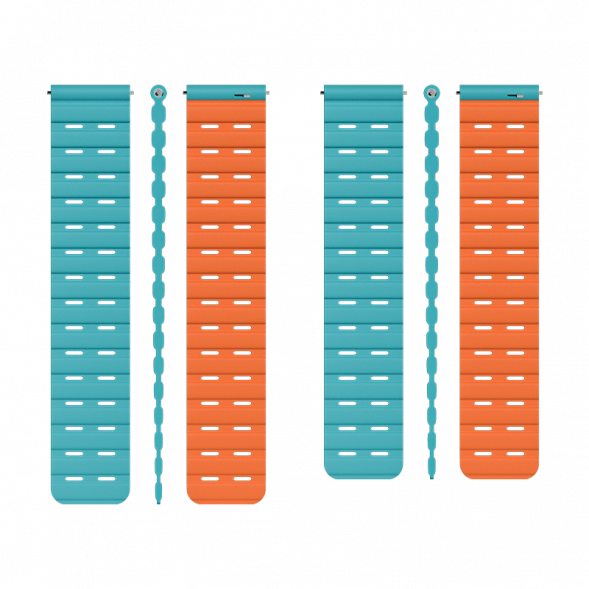 Xiaomi Chain Magnetic Chain Magnetic Wristband (22mm) Lake Blue/Orange 64940