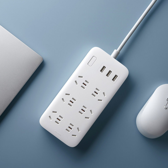 Xiaomi Mijia 6-bit basic version of power strip (including 3 ports USB 2A fast charging) 44292