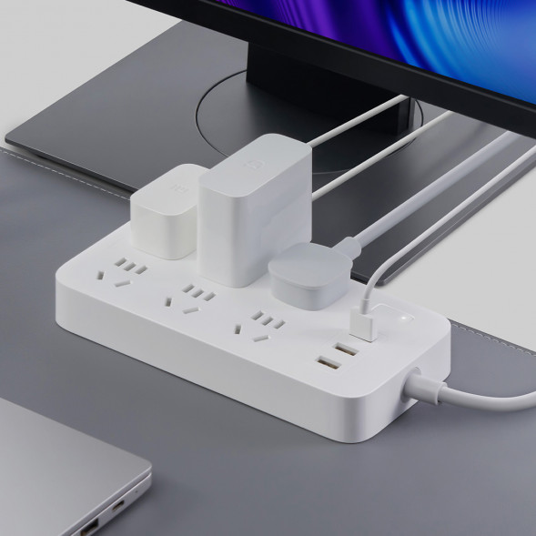 Xiaomi Mijia 6-bit basic version of power strip (including 3 ports USB 2A fast charging) 44292