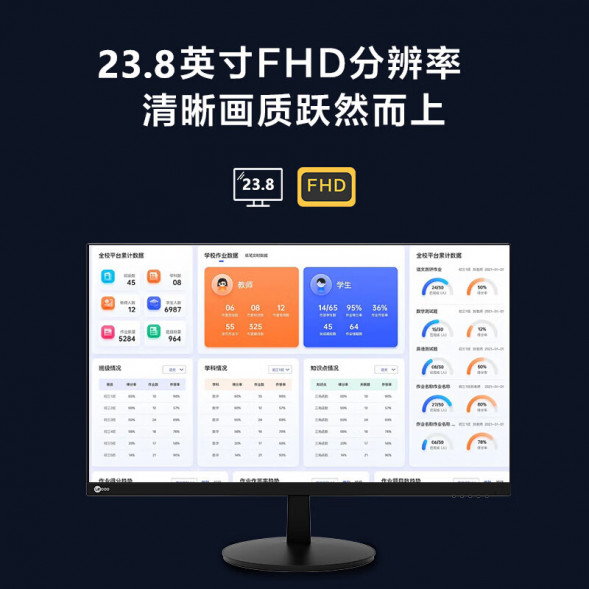 Lenovo Lecoo 23.8-inch 100Hz105%sRGB office and entertainment monitor B2421-R B2421-R