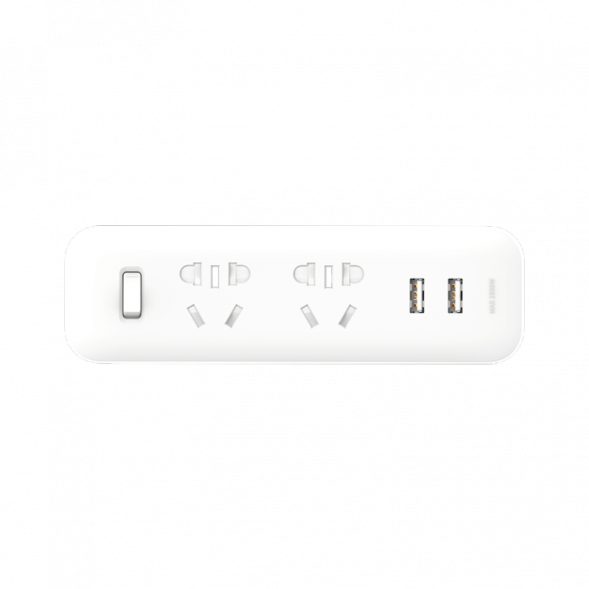 Xiaomi Mijia 2-bit converter 2-bit converter white with 2 ports USB 2A fast charging 17177