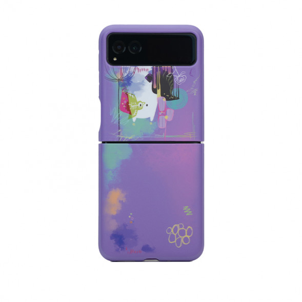 Lenovo Motorola (moto) razr 40 Moo series magician skin-friendly protective case / purple QX41M44950