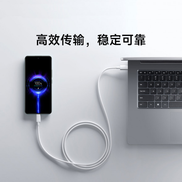 Xiaomi 3A fast charging data cable 1m (USB-C to USB-C) white 51060