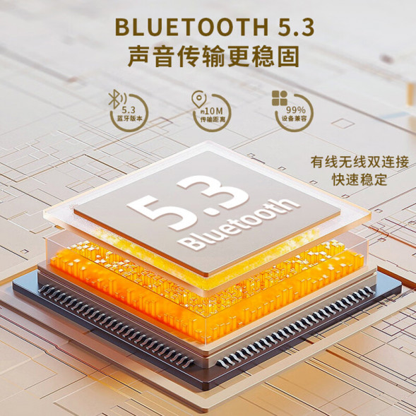 Lenovo Erazer (Wooden Speaker) Wired Speaker D01-Wood Grain Brown 65015012