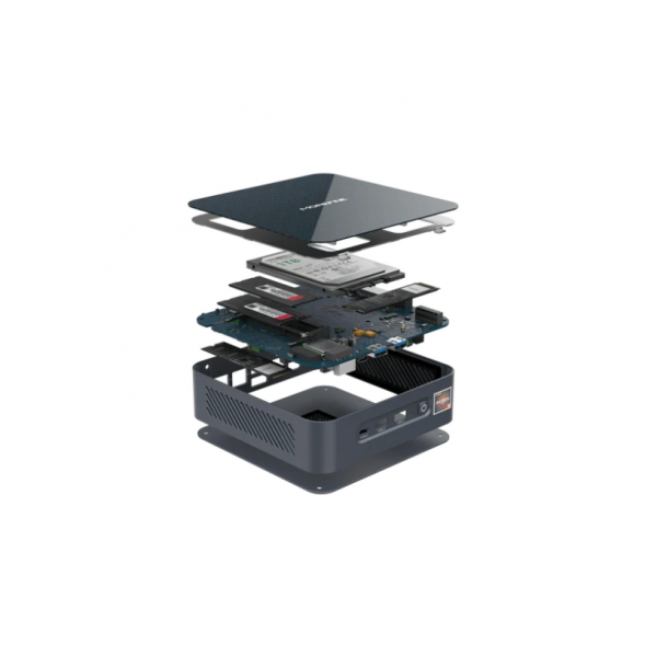 Morefine S500+ AMD FP7 R5 7540U LPDDR5 16G+0 WiFi6 MT7921