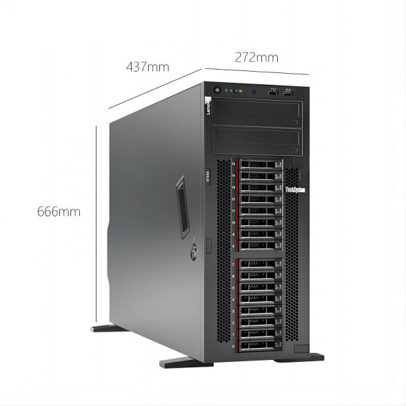 Lenovo ThinkSystem ST550 virtualized deep learning server 4210R*2/64G/960G+3*8T/530-8i ST550RC656