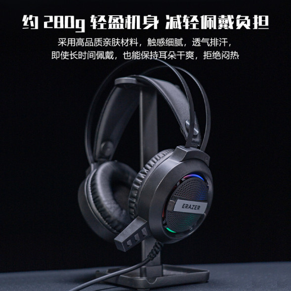 Lenovo Erazer (Hot Seller) (Dynamic Neon Light Effect) E-Sports Gaming Headset H3 Lite 31111461
