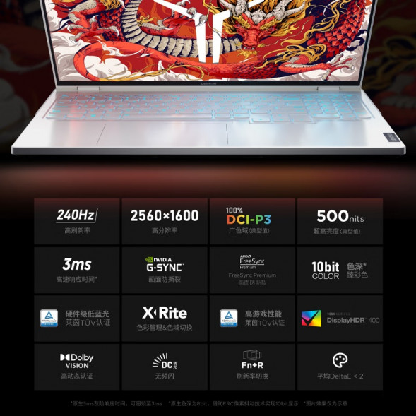 Lenovo Legion R9000P 16-inch gaming laptop white AK-82WM00HECD