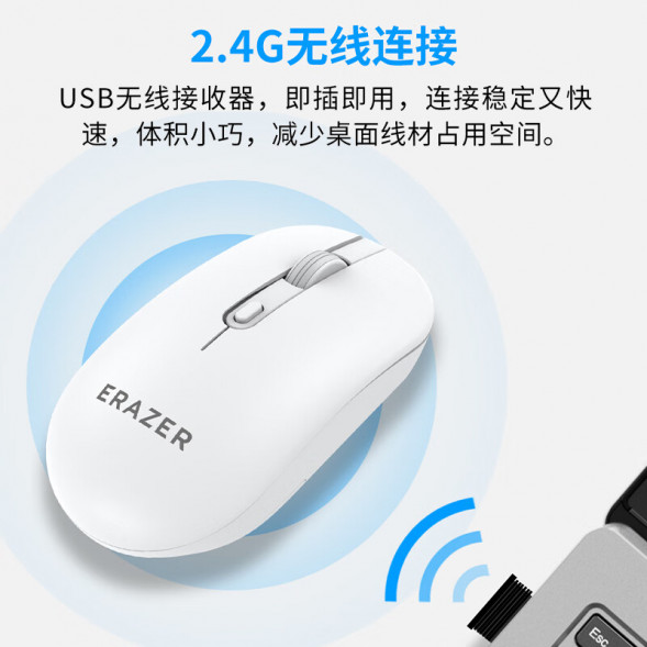 Lenovo Erazer (MAC OS/Android)Wireless Mouse N301-White 31115382