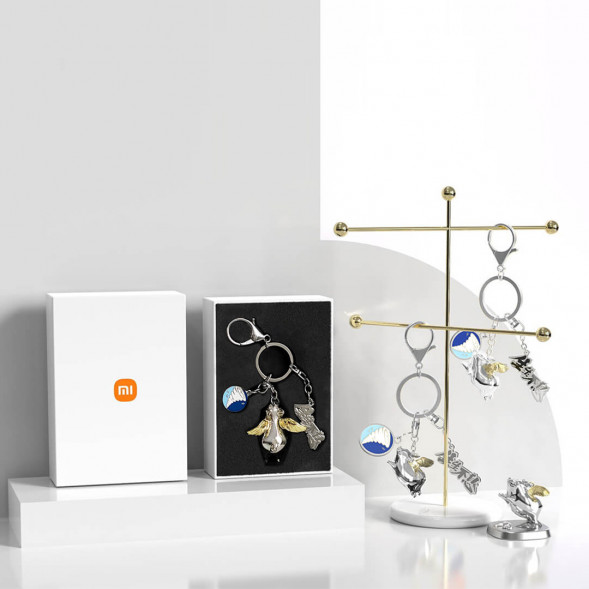 Xiaomi Pig metal pendant on the vent, silver 37167