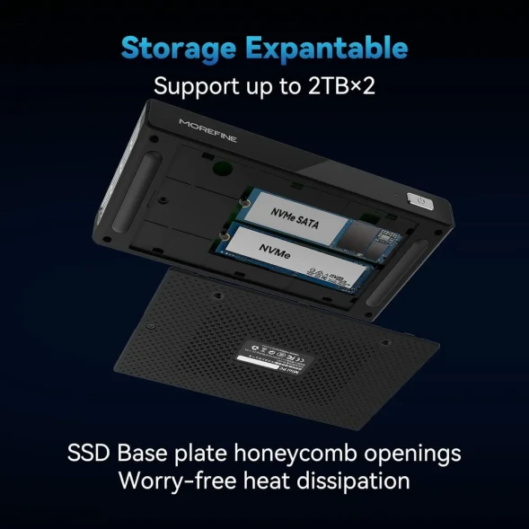 Morefine M6 N100 LPDDR5 16G+0 WIFI6 AX201