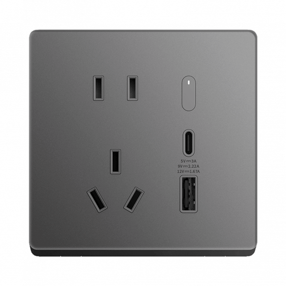 Xiaomi Smart Wall Socket Pro Space Gray 51032