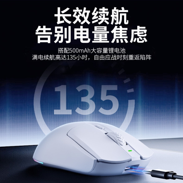 Lenovo Erazer Wireless Gaming Mouse G502 Pink/Wireless Mouse 65011748