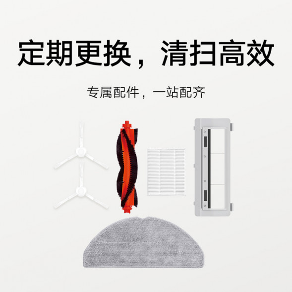 Xiaomi Mijia Main brush cover of sweeping and mopping robot, suitable for 3C enhanced version of sweeping and mopping robot 52767