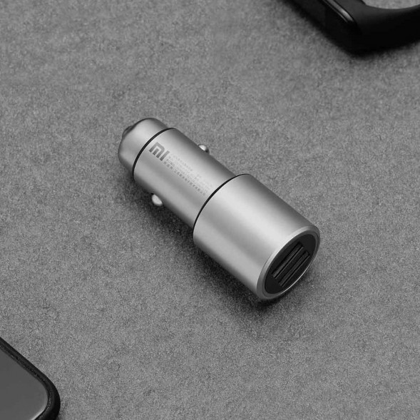 Xiaomi Car charger fast charging version silver 28297