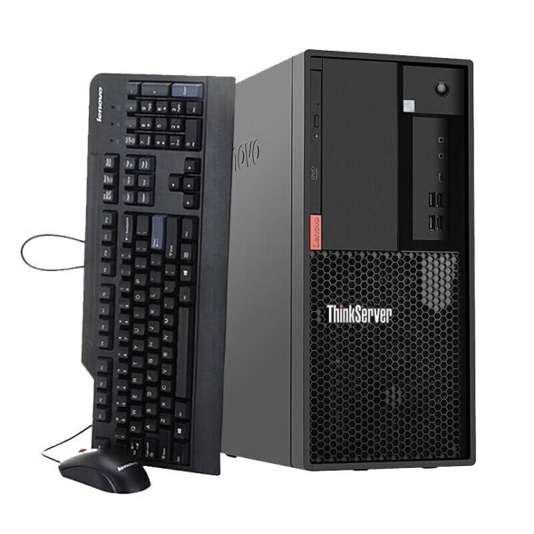 Lenovo ThinkServer TS90X commercial office computer ERP financial system server E-2324G/16G/ 2*2TB TS90XRC631