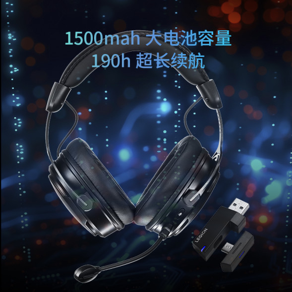 Lenovo Legion Wireless Gaming Headset Y370 Black QXD1Q83568