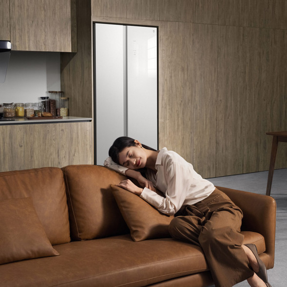 Xiaomi Mijia Refrigerator side-by-side door 610L ice crystal white white 47718