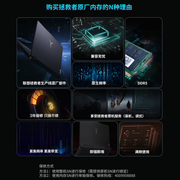 Lenovo DDR5 notebook memory 32G*2 pcs 5600MHz 870010172