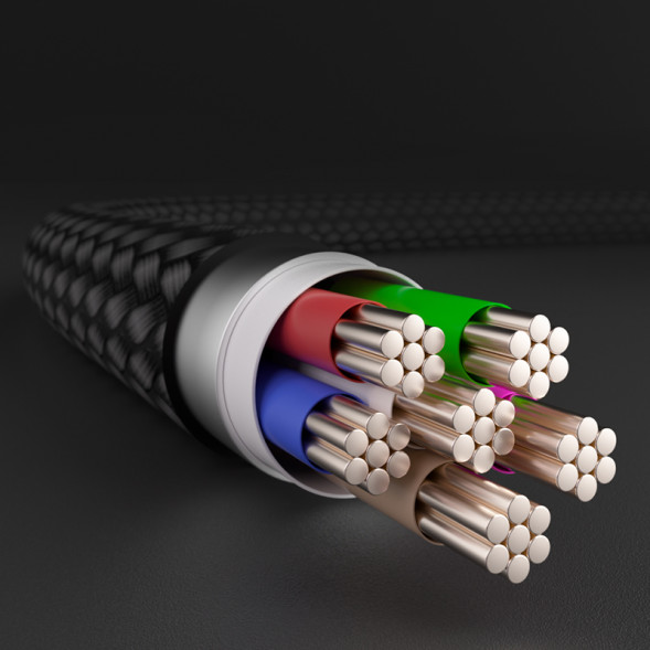 Lenovo Thinkplus USB-C to USB-C original 100W braided fast charging cable (1.8 meters) black QZ51Q22895