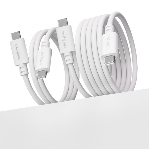 Lenovo Thinkplus USB-C to USB-C original 100W fast charging cable (1 meter) white QZ51Q30676