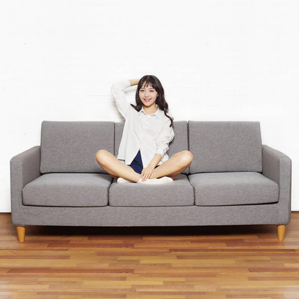Xiaomi 8H Independent pocket spring fabric sofa light gray 3 persons 16666