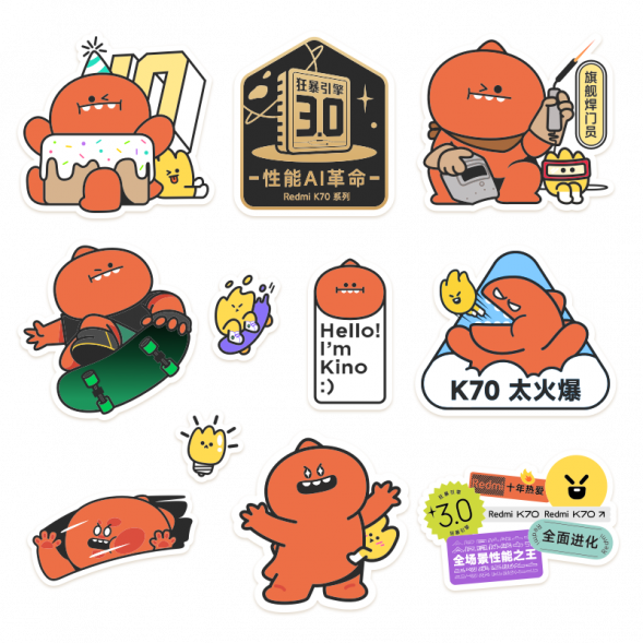 Xiaomi Redmi K70 Series 10th Anniversary Limited Edition KINO Sticker 55879