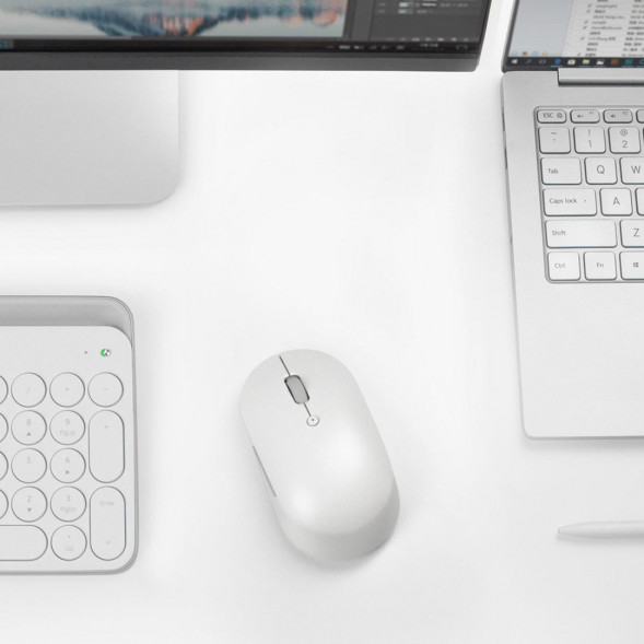 Xiaomi Wireless Bluetooth Dual Mode Mouse Silent Version White 24451